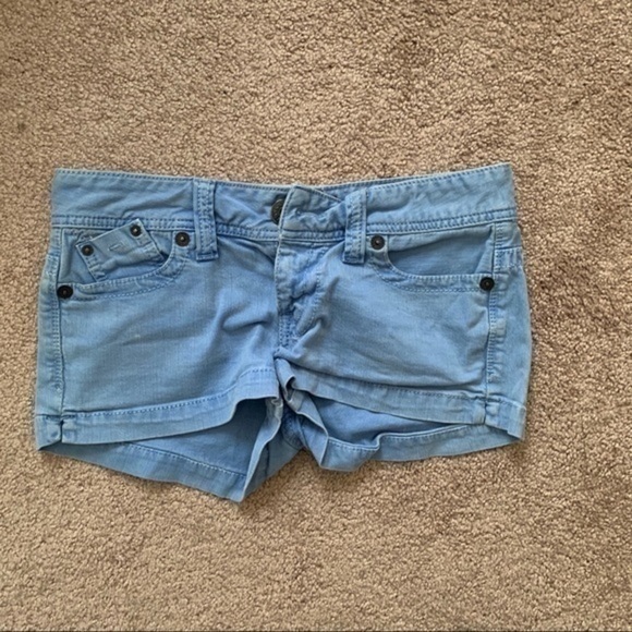 Guess Jeans Baby Blue Short Shorts Size 29 - Picture 1 of 7
